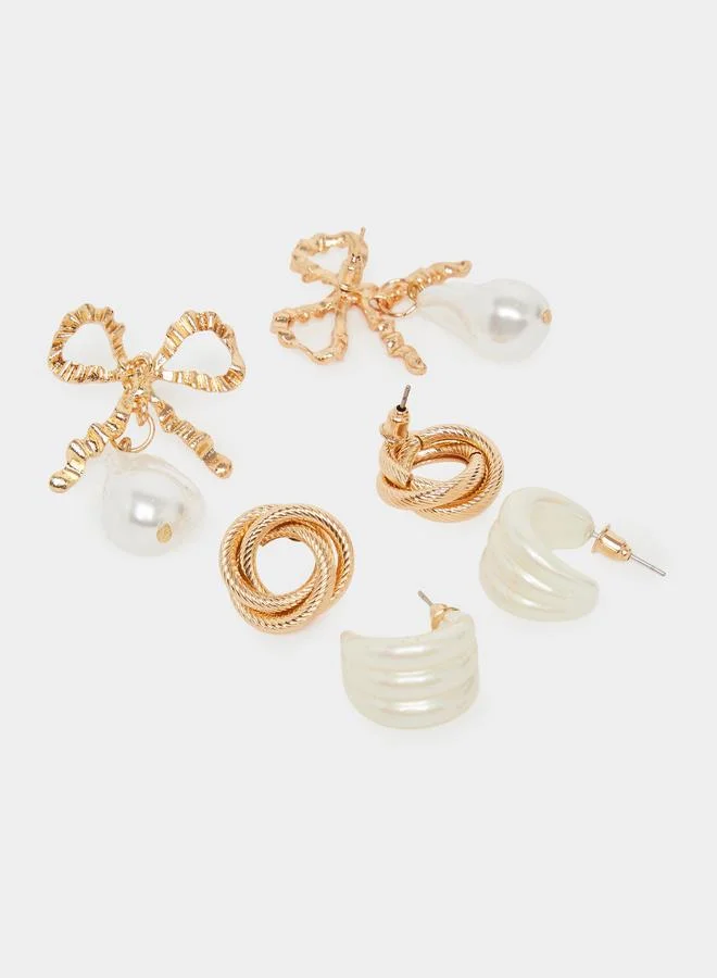 Styli Pack of 4 - Pearl Drop Earrings